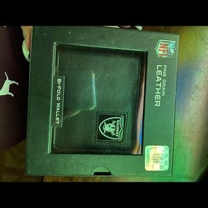 Raiders leather wallet